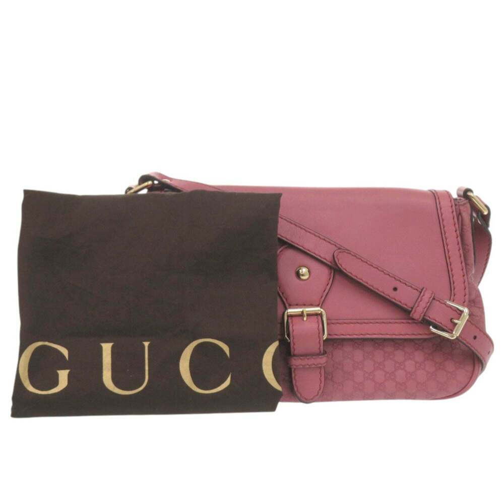 GUCCI Authentic Pink Leather Shoulder Bag - Picture 2 of 9
